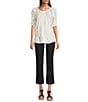 NYDJ Petite Size Marilyn Lift Tuck® Technology Straight Leg Jeans, Color:Black - Image 3