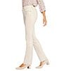 NYDJ Petite Size Marilyn Lift Tuck® Technology Straight Leg Jeans, Color:Feather - Image 3