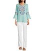 NYDJ Petite Size Marilyn Straight Leg Jeans - Image 3