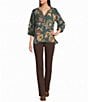 NYDJ Petite Size Marilyn Sure Stretch Denim Straight Leg Jeans - Image 3