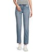 NYDJ Petite Size Sheri Lift Tuck® Frayed Hem Ankle Jean, Color:Blue Valley - Image 1