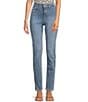 Color:Haley - Image 1 - Petite Size Sheri Slim Tonal Stitch High Rise Jeans