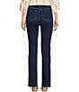 Color:Med Cooper - Image 2 - Petite Size Sheri Slim Tonal Stitch High Rise Jeans