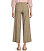 NYDJ Petite Size Stretch Linen Blend High Rise Wide Leg Cargo Capri Pants, Color:Saddlewood - Image 2