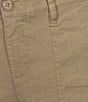 NYDJ Petite Size Stretch Linen Blend High Rise Wide Leg Cargo Capri Pants, Color:Saddlewood - Image 4