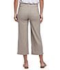 NYDJ Petite Size Stretch Linen Blend High Rise Wide Leg Cargo Capri Pants, Color:Saddlewood - Image 6