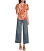 NYDJ Petite Size Teresa Lift Tuck® Stretch Denim Wide Leg Ankle Jeans, Color:Majorca Bay - Image 3