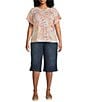 NYDJ Plus Size Amelia Culottes Denim Jeans, Color:Rio Rapids - Image 3