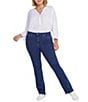 NYDJ Plus Size Barbara Bootcut High Rise Stretch Denim Jeans, Color:Quinn - Image 4