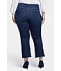 Color:Northbridge - Image 2 - Plus Size Barbara Frayed Hem Cropped Flare Jeans
