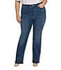 NYDJ Plus Size Barbara Stretch Denim High Rise Bootcut Jeans, Color:Serendipity - Image 1