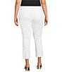 NYDJ Plus Size Billie Mini Bootcut Ankle Jeans, Color:Optic White - Image 2