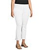 NYDJ Plus Size Billie Mini Bootcut Ankle Jeans, Color:Optic White - Image 3