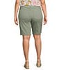 Color:Lily Pad - Image 2 - Plus Size Briella Slimming Shorts
