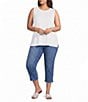NYDJ Plus Size Chloe Capri Side Slit Jeans - Image 5