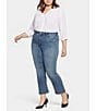 Color:Prelude - Image 3 - Plus Size High Rise Slim Bootcut Ankle Jeans