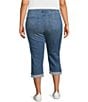 Color:Stunning - Image 2 - Plus Size Marilyn Cuffed Crop Cool Embrace® Denim Jeans