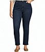 NYDJ Plus Size Marilyn Lift Tuck® Technology High Rise Straight Ankle Jeans - Image 1