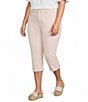 NYDJ Plus Size Marilyn Pink Dust Cuffed Capri Pants - Image 1