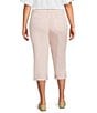 NYDJ Plus Size Marilyn Pink Dust Cuffed Capri Pants - Image 2