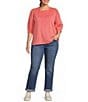 NYDJ Plus Size Marilyn Straight Leg Triple Stitching Jeans - Image 3
