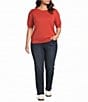 NYDJ Plus Size Marilyn Stretch Denim Lift Tuck® Technology Straight Leg Jeans - Image 3