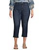 NYDJ Plus Size Relaxed Piper Crop Jeans, Color:Rio Rapids - Image 1