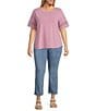 NYDJ Plus Size Straight Leg Ankle Jeans, Color:Minorca Isle - Image 3