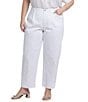 NYDJ Plus Size Stretch Denim Lift Tuck® Technology Balloon Ankle Jeans, Color:Optic White - Image 1