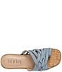 Color:Blue Sky - Image 4 - Reesie Leather Platform Wedge Toe Ring Sandals