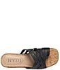 Color:Black - Image 4 - Reesie Leather Platform Wedge Toe Ring Sandals