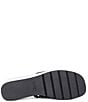 Color:Black - Image 5 - Reesie Leather Platform Wedge Toe Ring Sandals