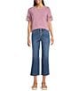 NYDJ Relaxed Piper Button Front Crop Jeans, Color:Costa Brava - Image 3