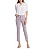 NYDJ Stretch Denim Sheri Slim Straight Fit Mid Rise Jeans, Color:Arctic Dust - Image 3