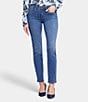 Color:Rockford - Image 1 - Sheri Slim Mid Rise Stretch Denim Jeans