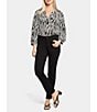 NYDJ Sheri Slim Mid Rise Stretch Denim Jeans, Color:Black - Image 4
