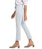 NYDJ Sheri Lift Tuck® Stretch Denim Slim Leg Rolled Cuff Cropped Denim Jeans, Color:Glacier Frost - Image 3
