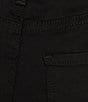 Color:Black - Image 4 - Stretch Denim High Rise Slim-Leg Chloe Capri Jeans