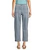NYDJ Stretch Denim High Rise Wide Leg Ankle Jeans, Color:Santiago Sea - Image 2