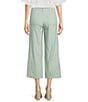 NYDJ Stretch Linen Blend High Rise Wide Leg Cargo Capri Pants, Color:Tomatillo - Image 2