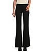 NYDJ Stretch Ponte Pull-On Flared Leg Trousers, Color:Black - Image 1