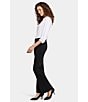 NYDJ Stretch Ponte Pull-On Flared Leg Trousers, Color:Black - Image 7
