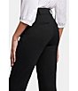 NYDJ Stretch Ponte Pull-On Flared Leg Trousers, Color:Black - Image 8