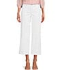 Color:Optic White - Image 1 - Teresa Stretch Wide Leg Ankle Jeans