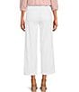 Color:Optic White - Image 2 - Teresa Stretch Wide Leg Ankle Jeans