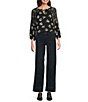 NYDJ Teresa Wide Leg Deep Hemline Lift Tuck® Ankle Jean, Color:Obsidian Blue - Image 3