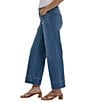 NYDJ Teresa Wide Leg Deep Hemline Lift Tuck® Ankle Jeans, Color:Stillwater - Image 3