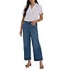 NYDJ Teresa Wide Leg Deep Hemline Lift Tuck® Ankle Jeans, Color:Stillwater - Image 4