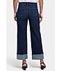 NYDJ Teresa Wide Leg High Rise Slimming Cuffed Jeans, Color:Night Skies - Image 2