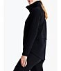 Color:Black Onyx - Image 3 - NZ ACTIVE by NIC + ZOE All Year Textured Knit Stand Collar Long Sleeve High-Low Hem Pocketed Jacket